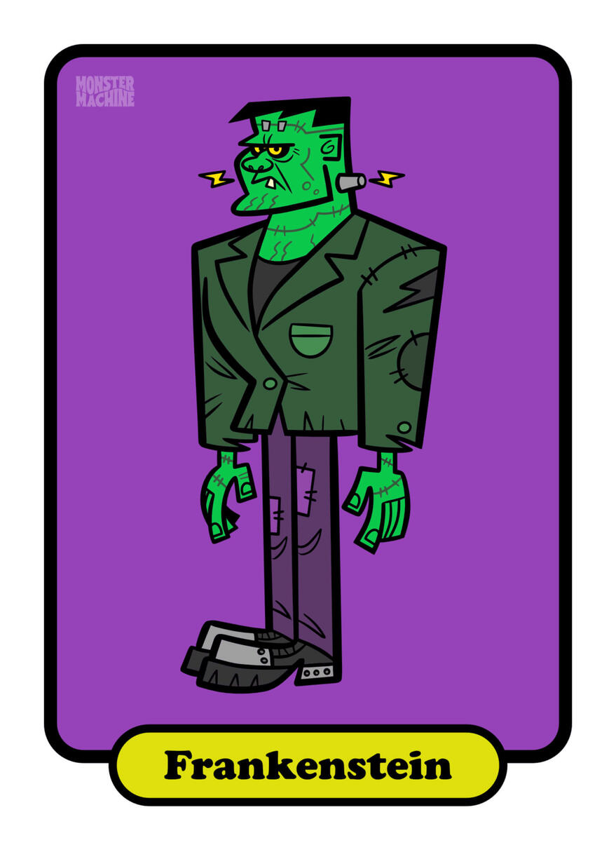 Frankenstein Art Print, 5 x 7 inch