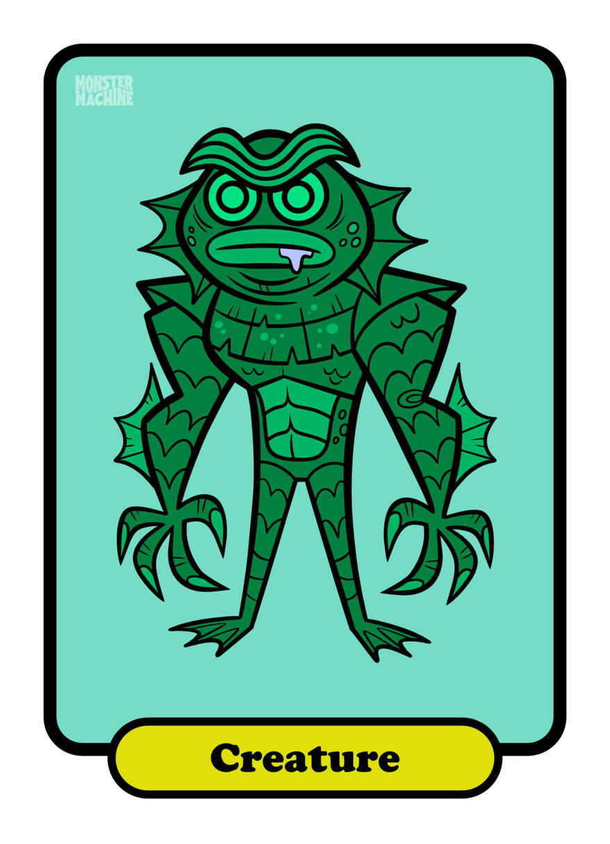 Creature Art Print, 5 x 7 inch