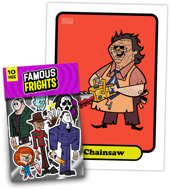 Freaky Friends Sticker Pack. Set #2 - Classic Monsters Freaky Friends Sticker Pack. Set #2 - Classic Monsters